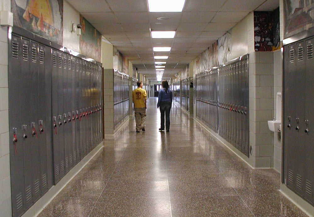 High School Hallway