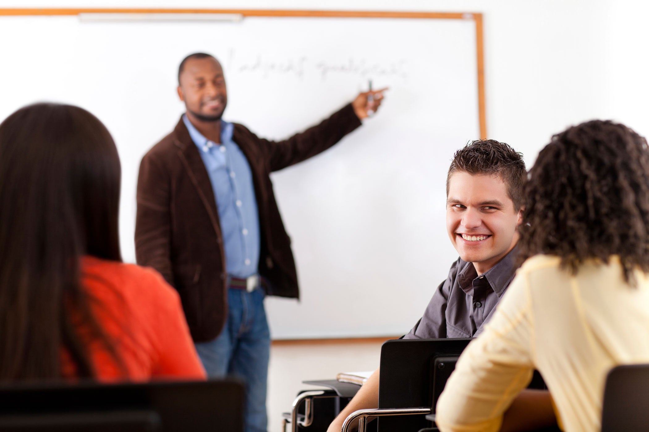 Teacher Teaching in Class