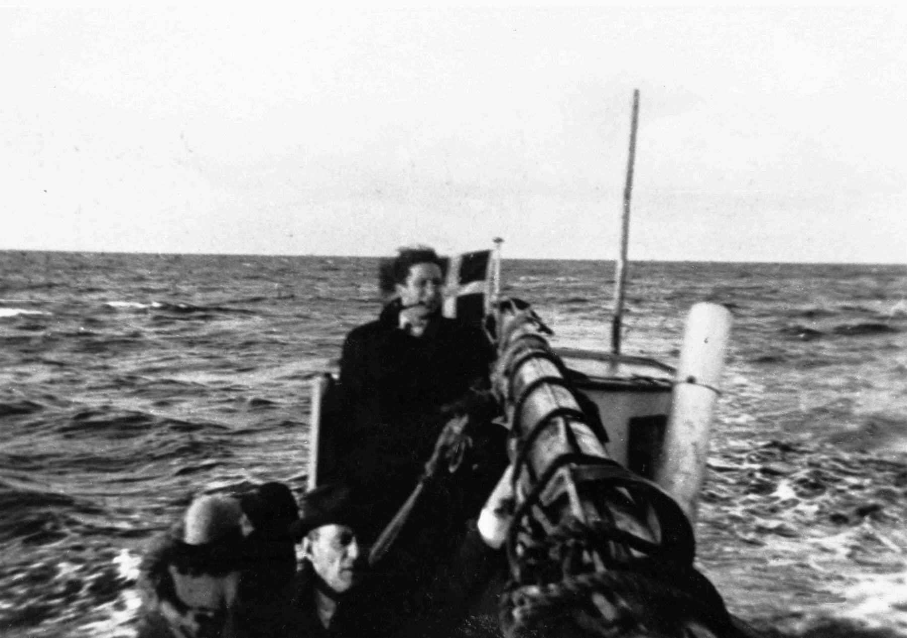 Boat with Jews Sailing from Falster Denmark to Ystad in Sweden, 1943