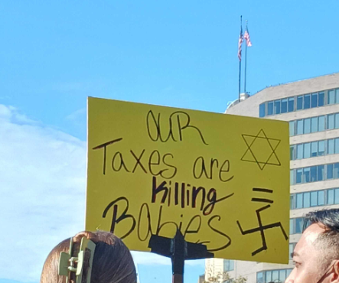 DC march taxes babies sign
