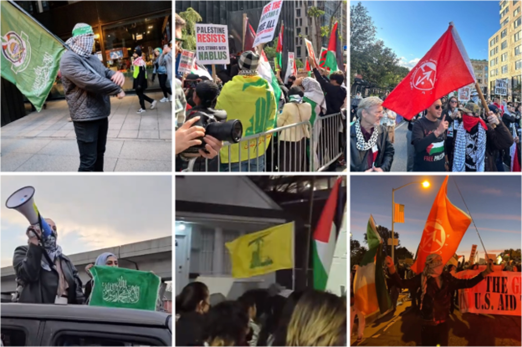 Anti-Israel Protesters Glorify Terror Groups, Violence