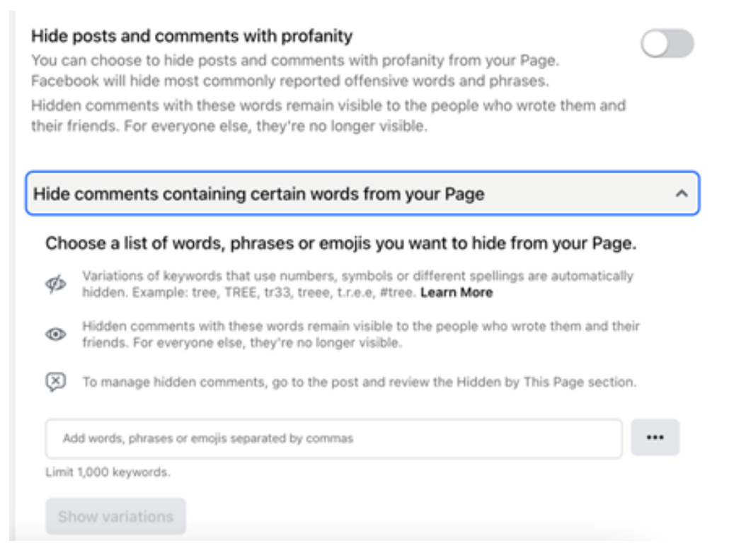 Screenshot Facebook