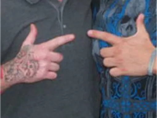 Aryan Nations (hand sign - Tennessee prison gang)
