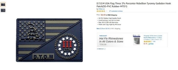 Oath keeper patch amazon