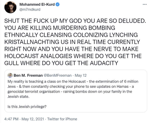 Mohammed El-Kurd Tweet