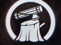 The Blackshirts' logo, a fasces embedded in a stump, is meant to symbolize chopping “the tree of liberty back to its roots” to restore “order” and “unity.” 