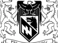 The emblem of the white supremacist group the Pacific Northwest (PNW) Wolfpack