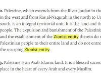 Zionist entity Hamas charter