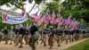 On May 13, 2023, approximately 150 members of Patriot Front marched through the National Mall in Washington, D.C. Source: Telegram.